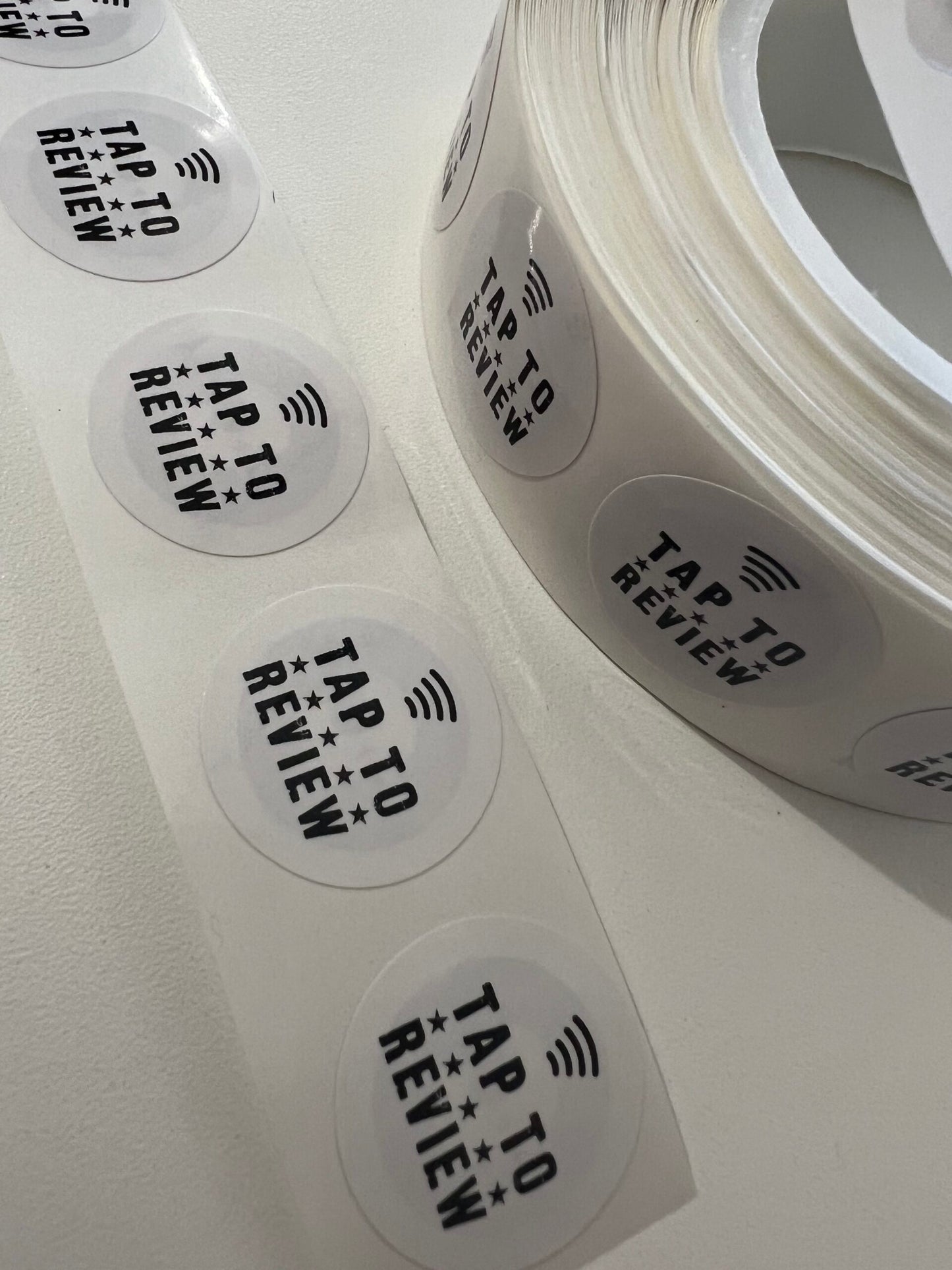 Multiple Review Platform NFC Delivery Stickers