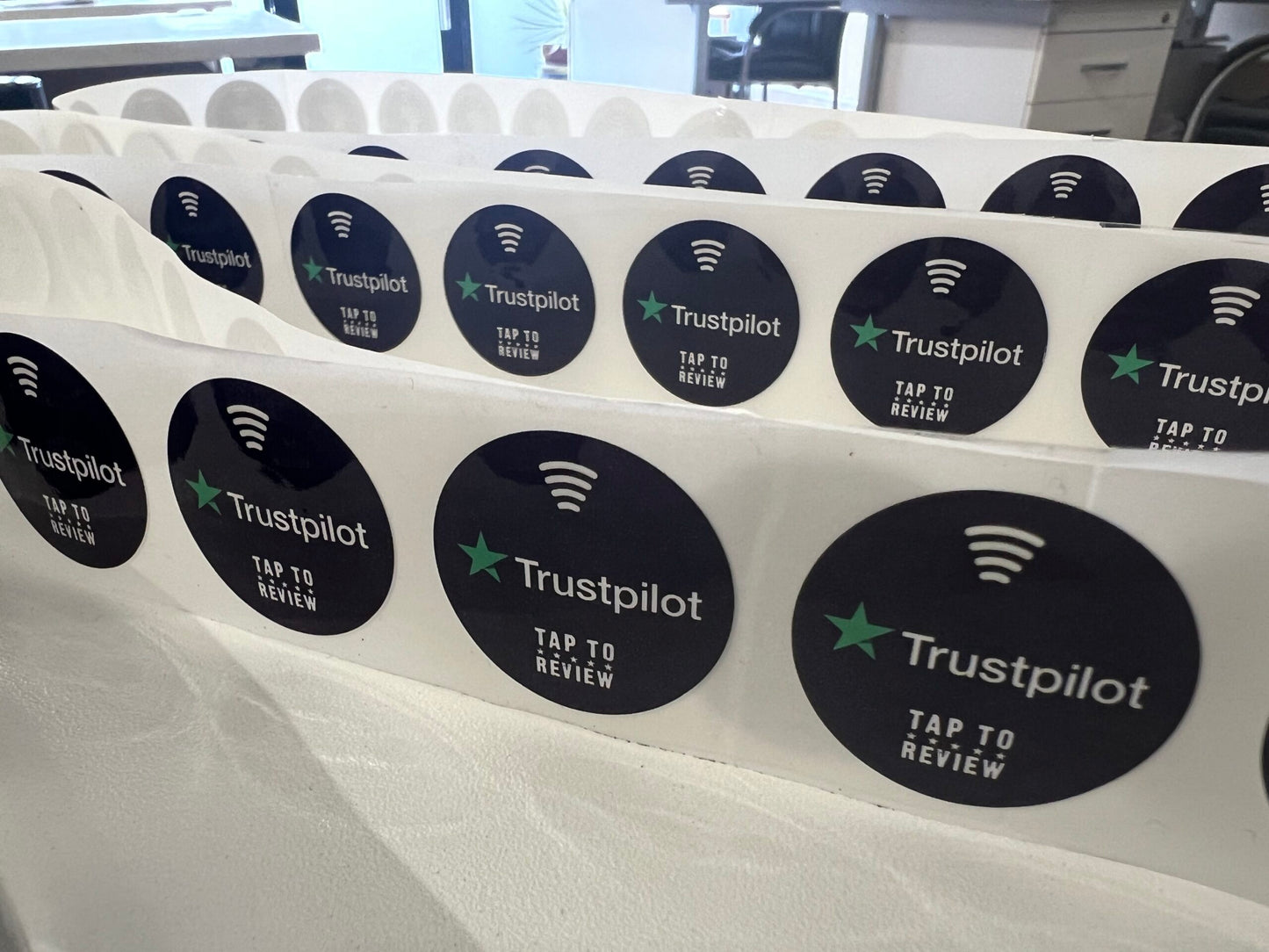 Trustpilot Review NFC Delivery Stickers