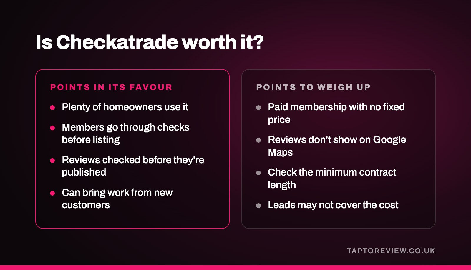 Is Checkatrade worth it?