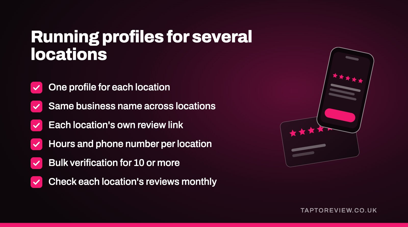 Running profiles for several locations