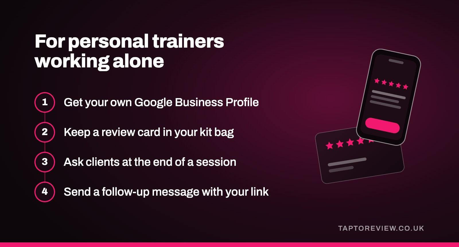 For personal trainers working alone