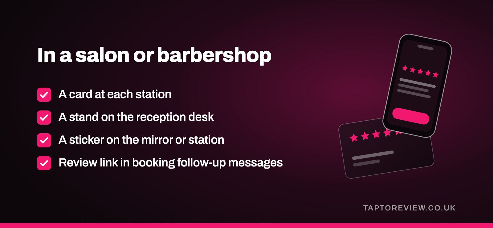 In a salon or barbershop