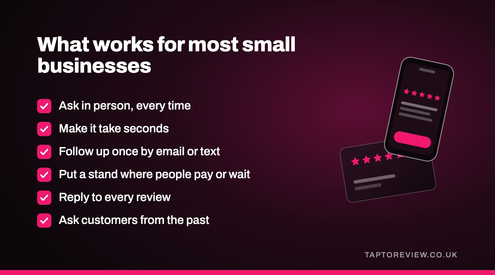 What works for most small businesses