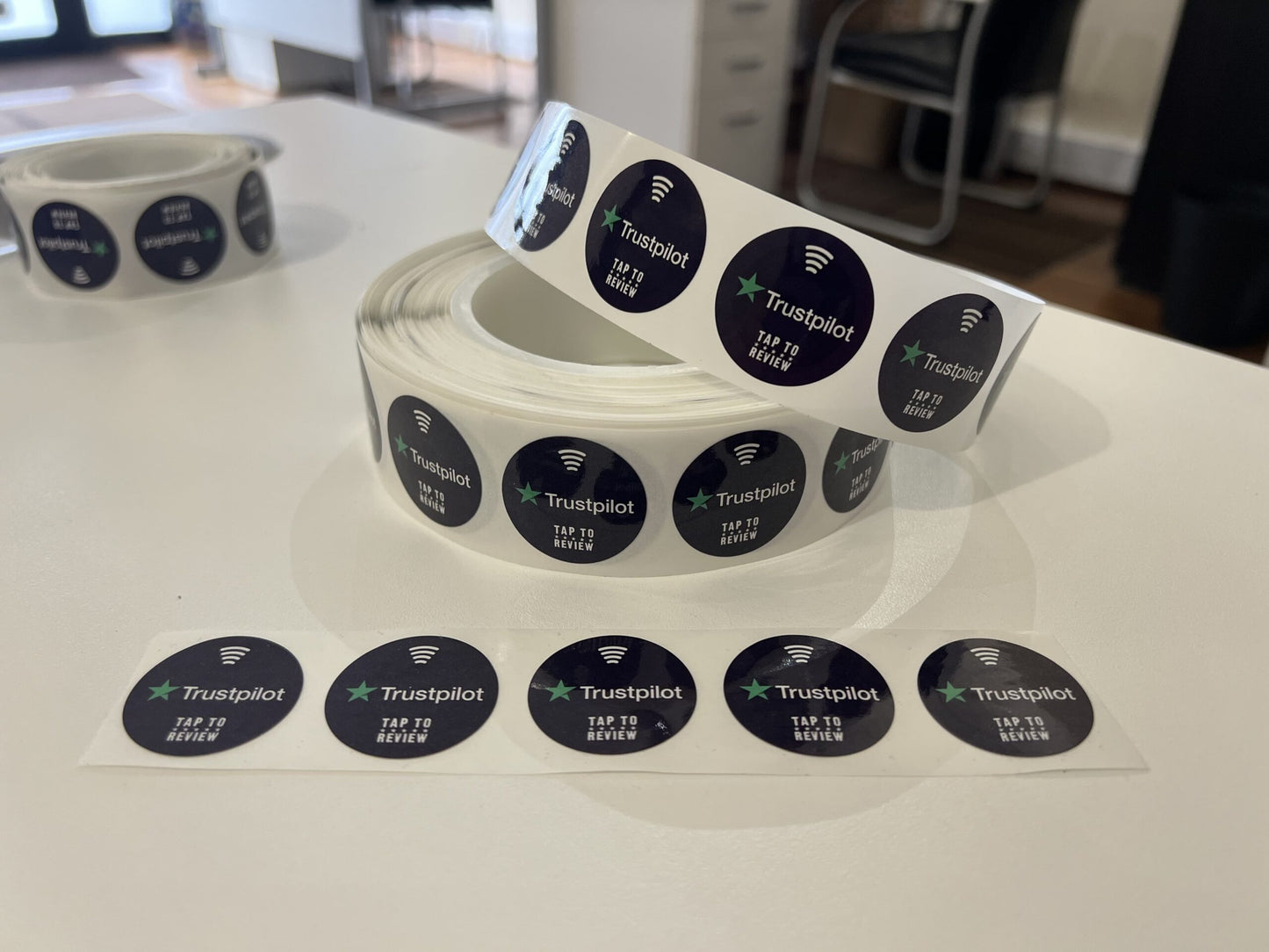 Trustpilot Review NFC Delivery Stickers