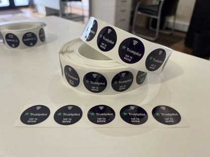 Trustpilot Review NFC Delivery Stickers